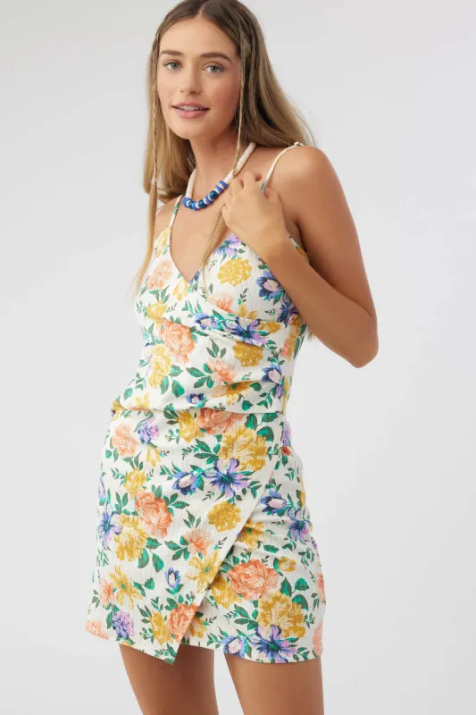 KIKI RIB FLORAL DRESS sold by O'Neill