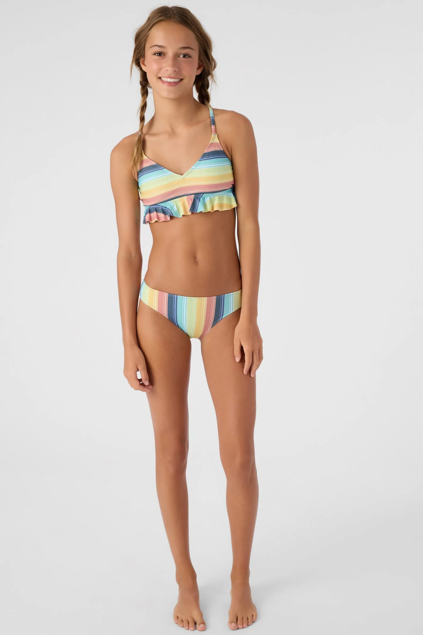 GIRL'S BEACHBOUND STRIPE PEPLUM TRI-TOP & BOTTOMS sold by O'Neill product image thumbnail 3