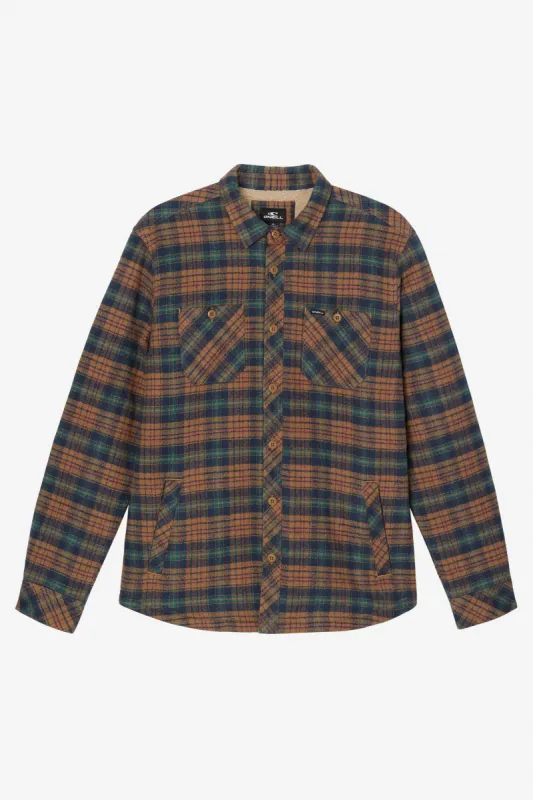 REDMOND FLANNEL HIGH PILE LINED JACKET sold by O'Neill
