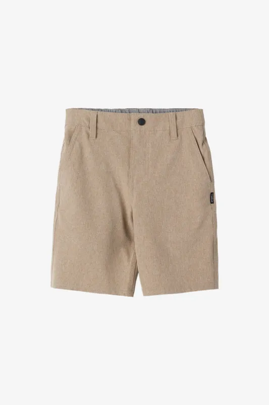 LITTLE BOY'S RESERVE HEATHER HYBRID SHORTS sold by O'Neill