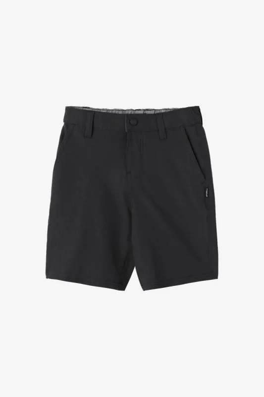LITTLE BOY'S RESERVE HEATHER HYBRID SHORTS sold by O'Neill