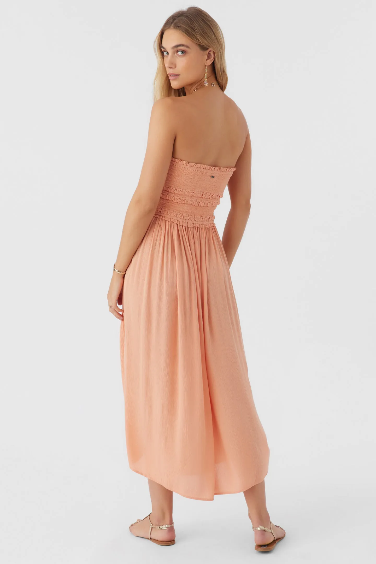 DEVYN SMOCKED STRAPLESS MIDI DRESS sold by O'Neill product image thumbnail 2