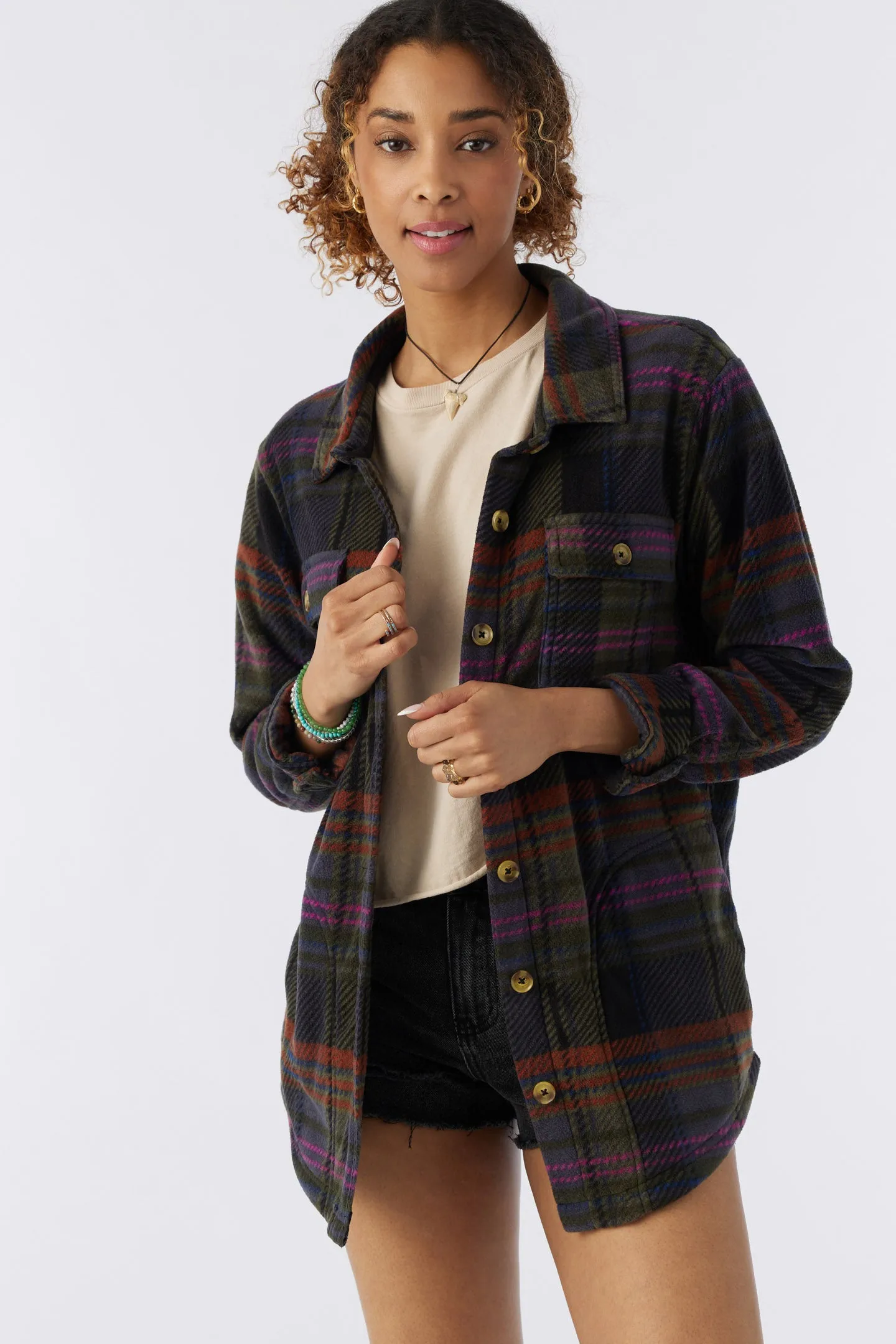 COLLINS OVERSIZED SUPERFLEECE SHACKET sold by O'Neill product image thumbnail 2