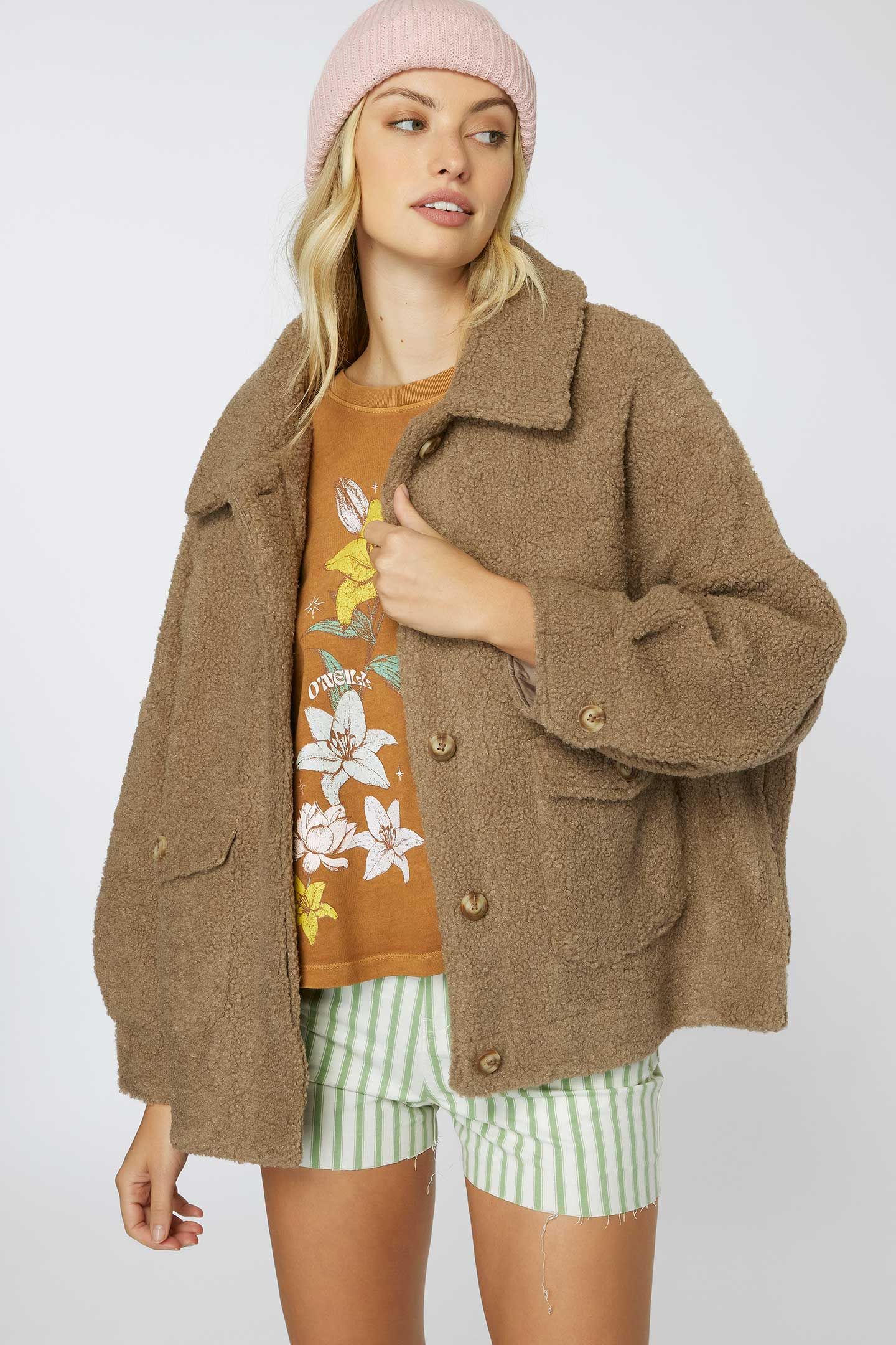 MAKENNA SOLID PILE FLEECE JACKET sold by O'Neill product image thumbnail 4