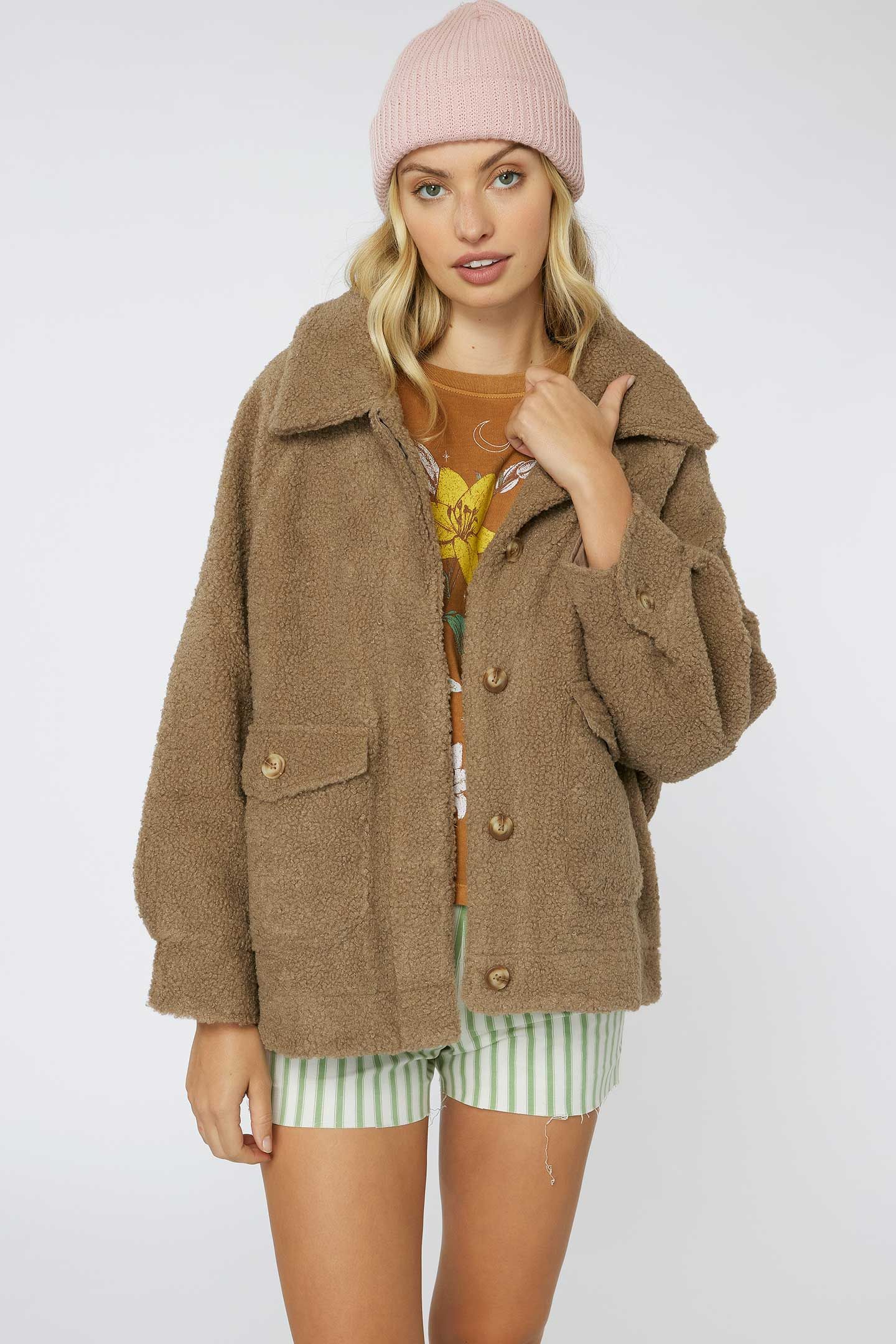 MAKENNA SOLID PILE FLEECE JACKET sold by O'Neill product image thumbnail 2