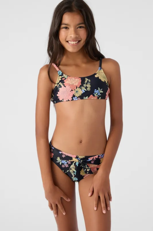 GIRL'S KALI FLORAL TIE BACK BRALETTE & BOTTOMS sold by O'Neill