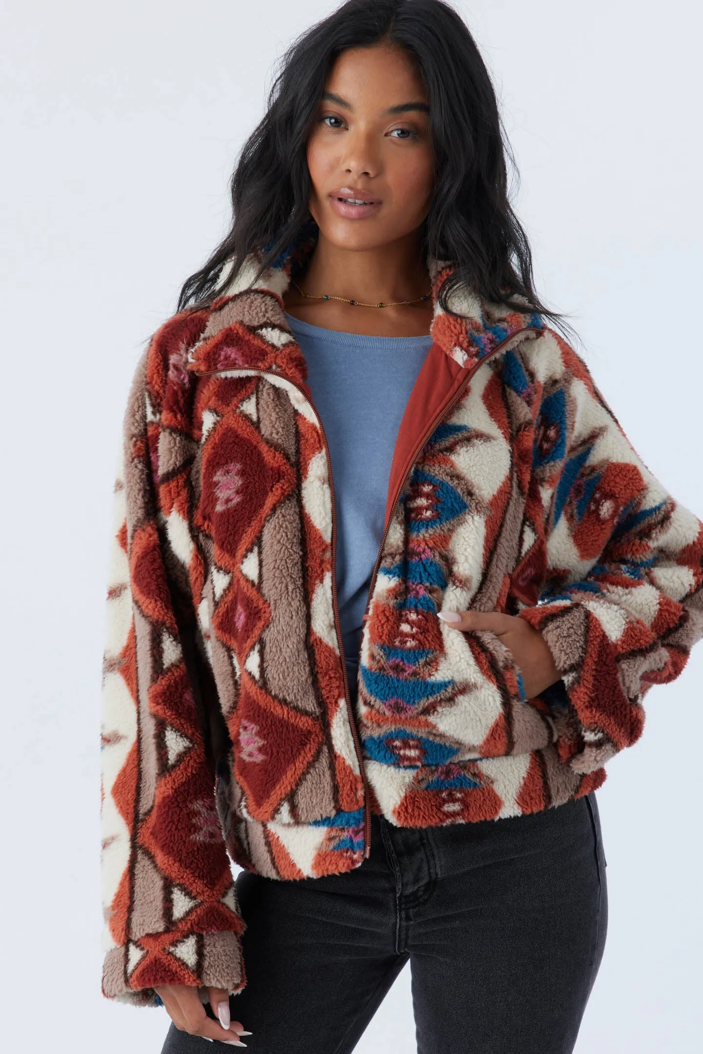 RORI HIGH PILE FLEECE CROPPED JACKET sold by O'Neill product image thumbnail 2