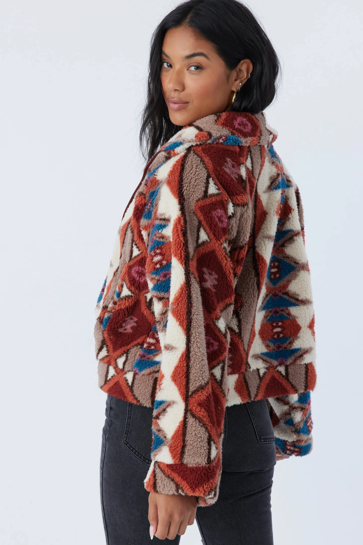 RORI HIGH PILE FLEECE CROPPED JACKET sold by O'Neill product image thumbnail 4