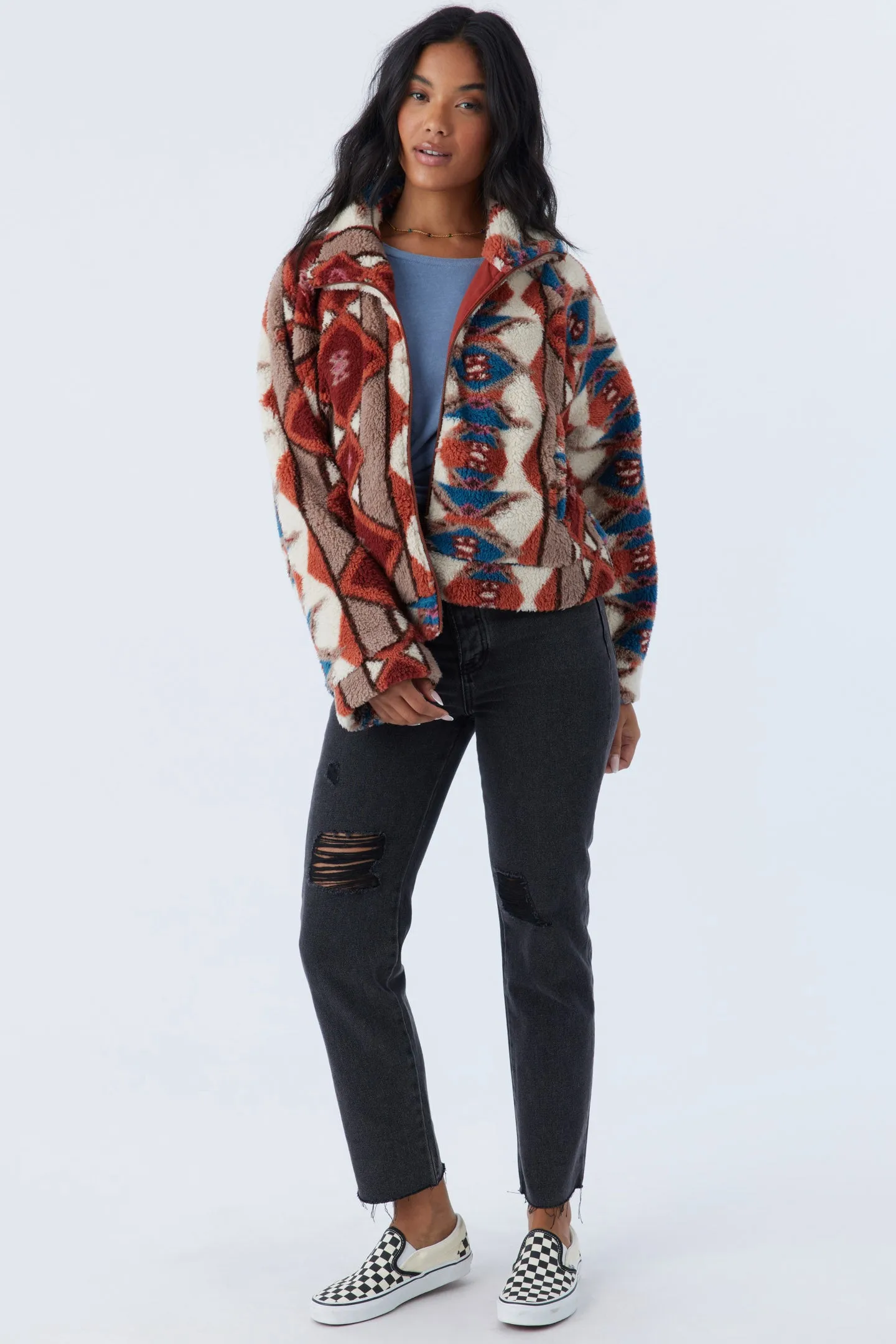 RORI HIGH PILE FLEECE CROPPED JACKET sold by O'Neill product image thumbnail 3