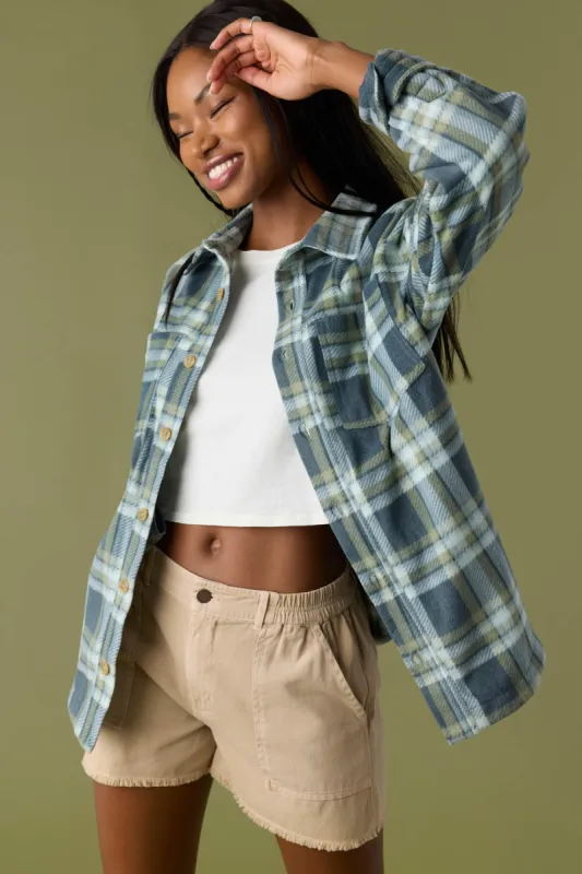 Rune Superfleece Oversized Fit Shacket sold by O'Neill