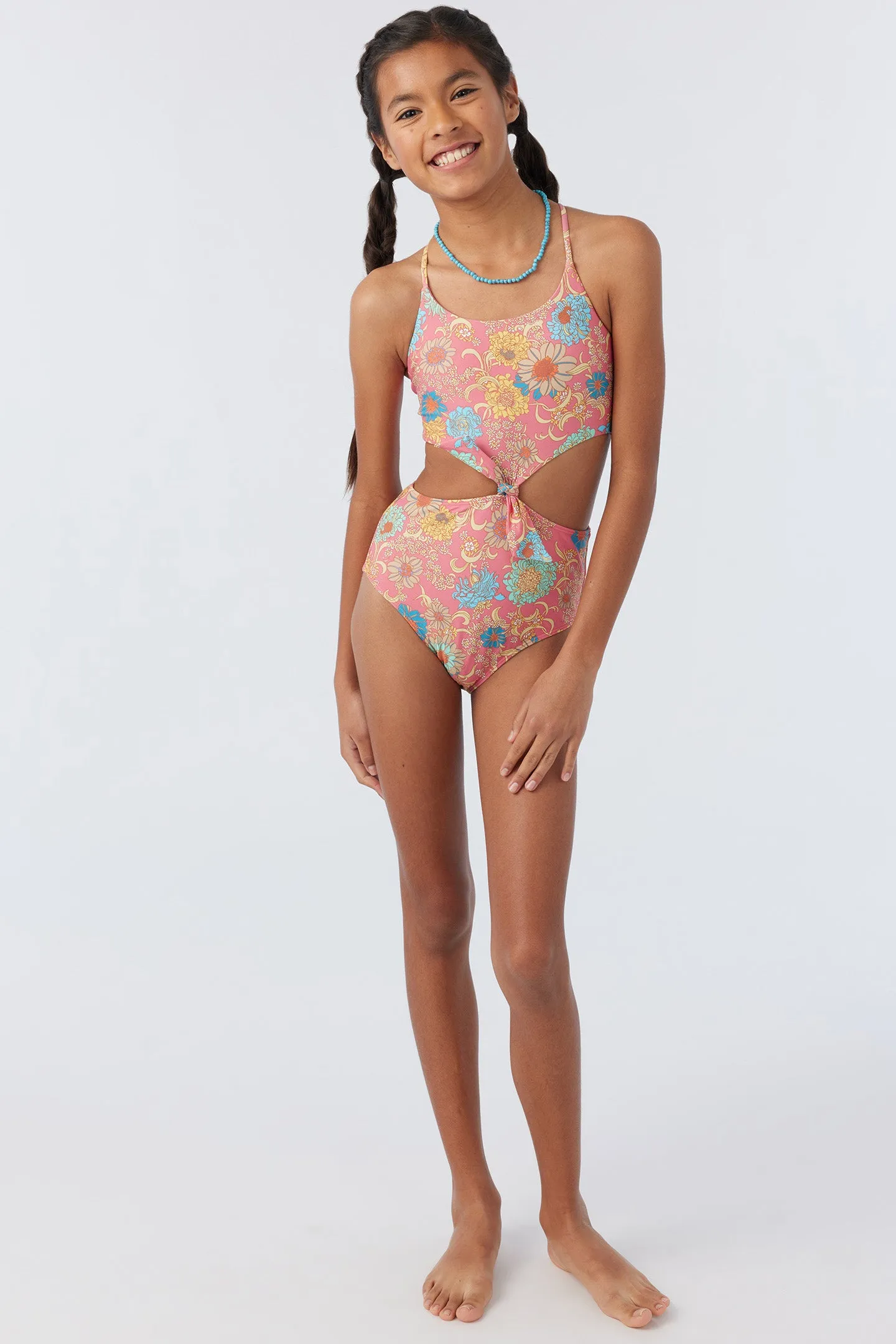 GIRL'S BELIZE FLORAL KNOT FRONT ONE-PIECE sold by O'Neill product image thumbnail 3