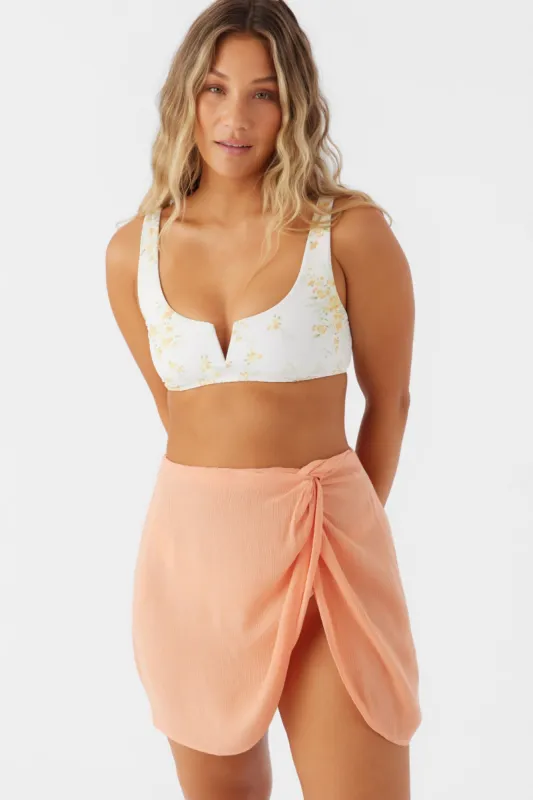 SALTWATER SOLIDS HANALEI MINI SKIRT COVER-UP sold by O'Neill