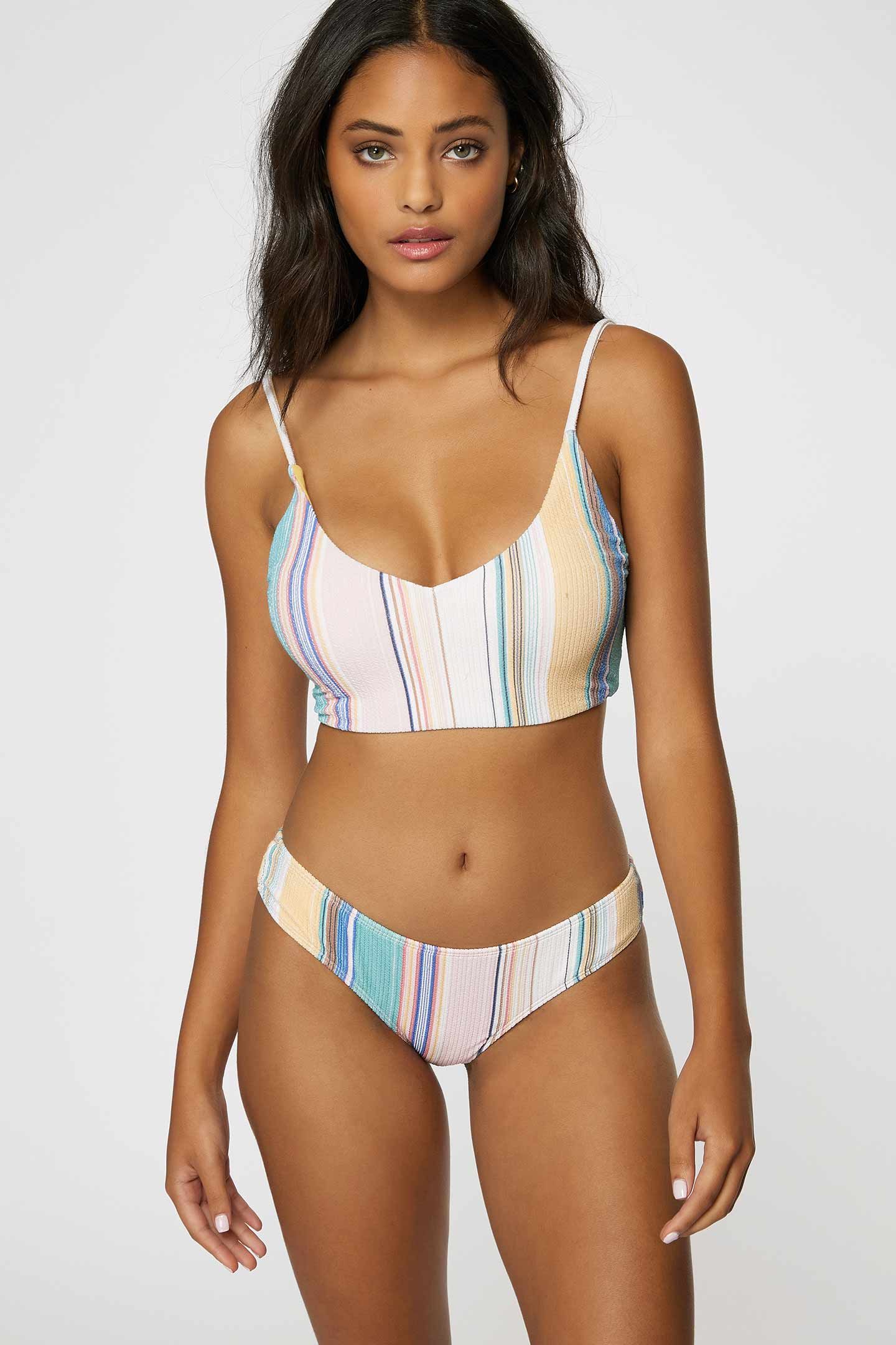 BAJA STRIPE RIB TEXTURE MIDDLES MID-BRALETTE TOP sold by O'Neill product image thumbnail 7