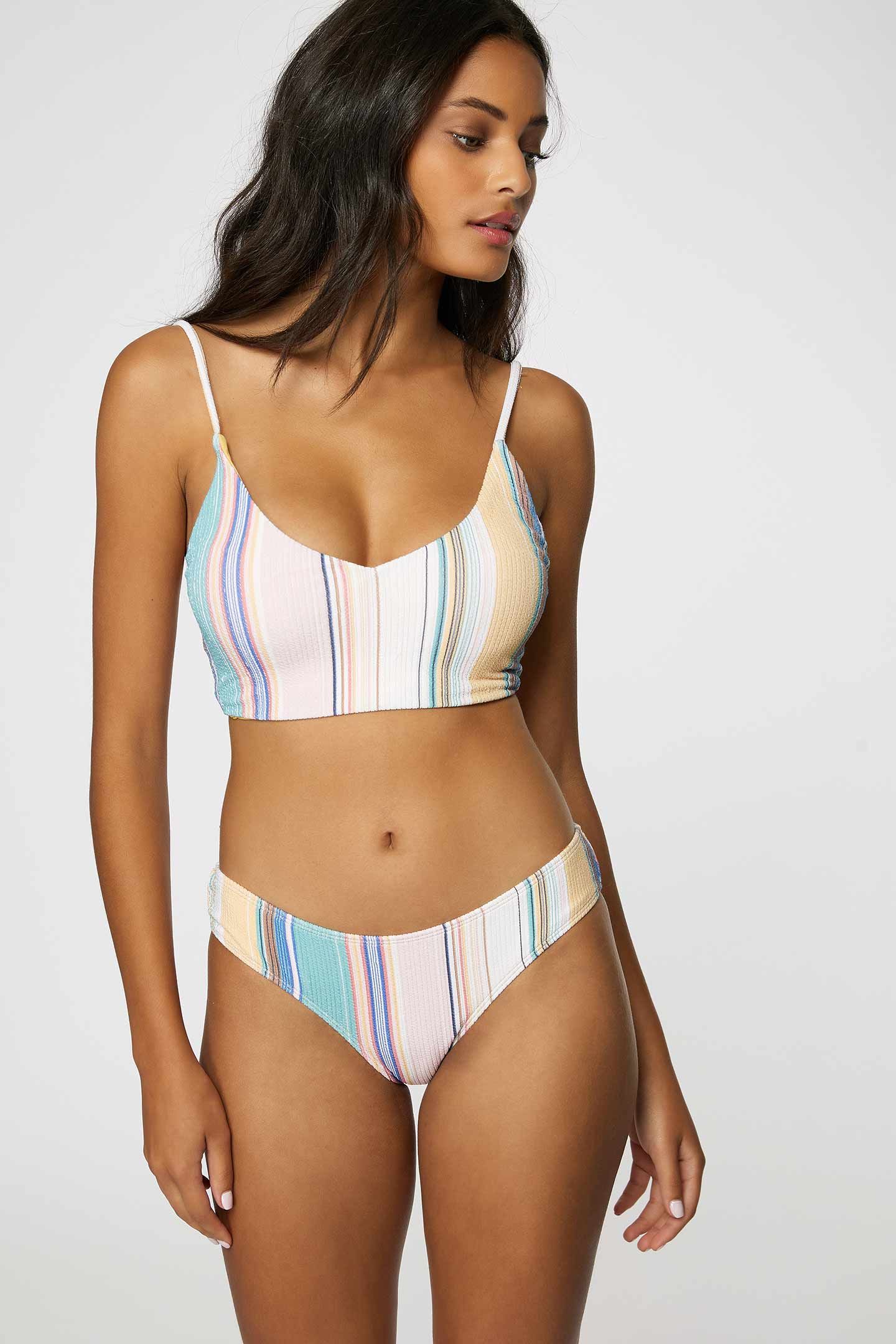 BAJA STRIPE RIB TEXTURE MIDDLES MID-BRALETTE TOP sold by O'Neill product image thumbnail 5