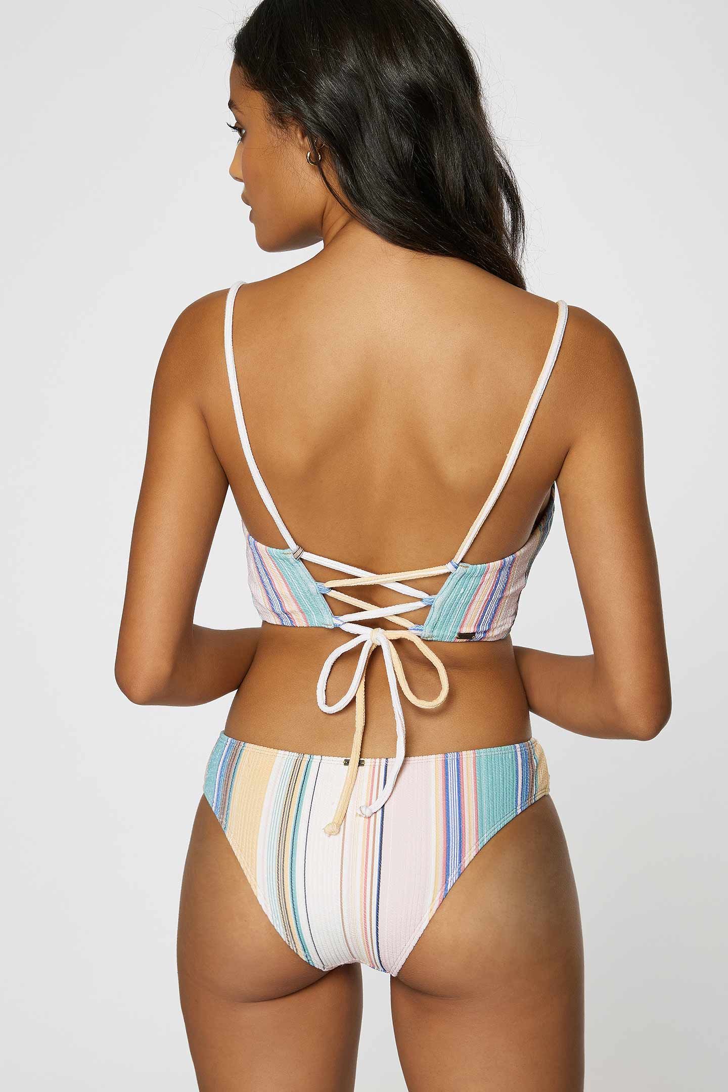 BAJA STRIPE RIB TEXTURE MIDDLES MID-BRALETTE TOP sold by O'Neill product image thumbnail 2