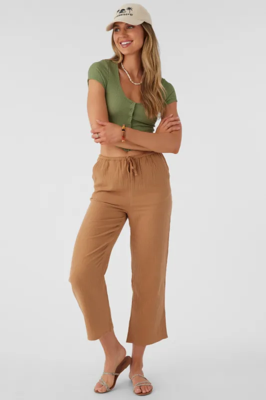 BRENDA CRINKLE DOUBLE GAUZE BEACH PANTS sold by O'Neill