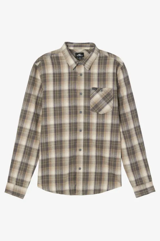 REDMOND PLAID STRETCH FLANNEL LONG SLEEVE SHIRT sold by O'Neill