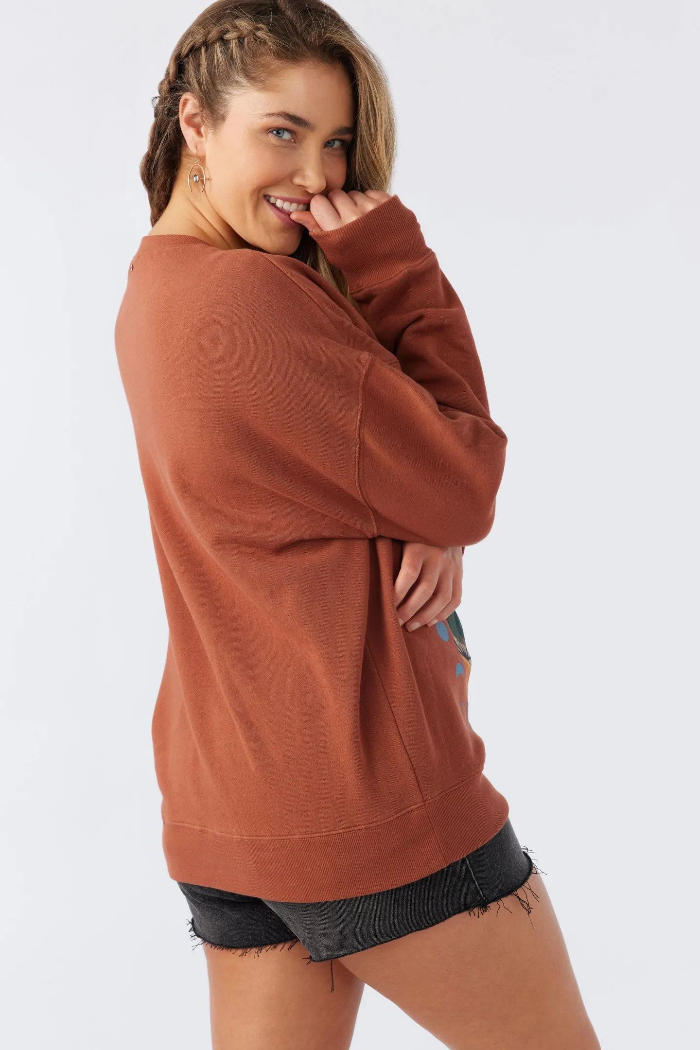 CHOICE CREWNECK OVERSIZED-FIT FLEECE PULLOVER sold by O'Neill product image thumbnail 4