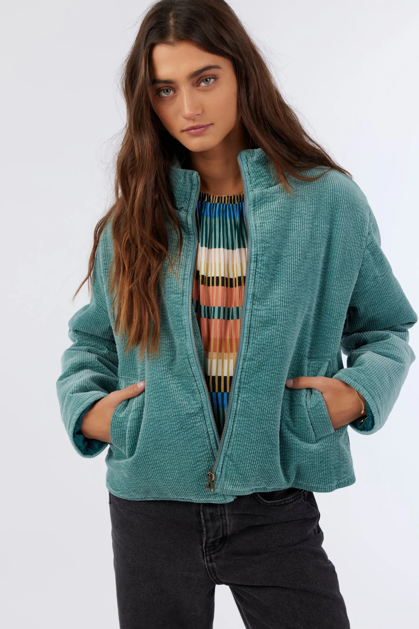 NOVAH CORDUROY QUILTED ZIP JACKET sold by O'Neill product image thumbnail 2