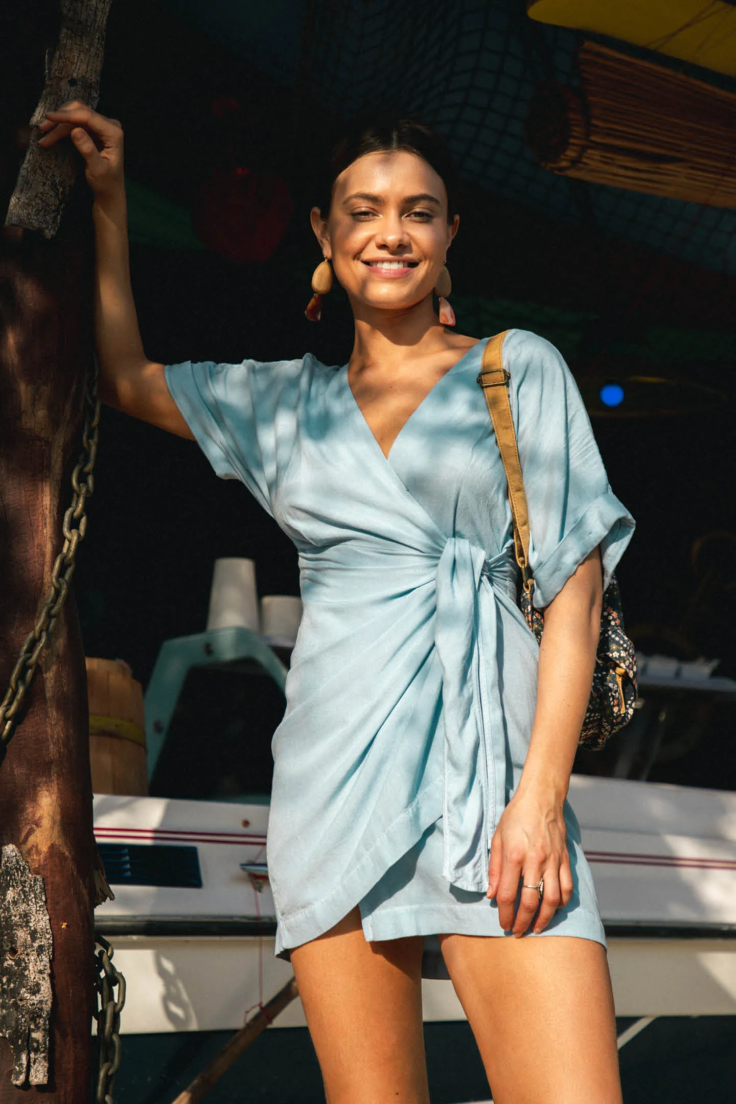 EMILEE WRAP SHORT DRESS sold by O'Neill