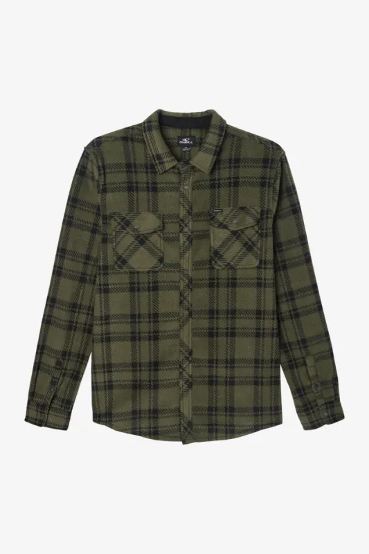 GLACIER PLAID SUPERFLEECE FLANNEL SHIRT sold by O'Neill