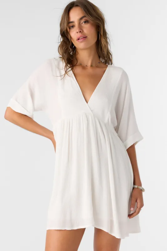 ROSEMARY SOLID SHORT SLEEVE DRESS sold by O'Neill