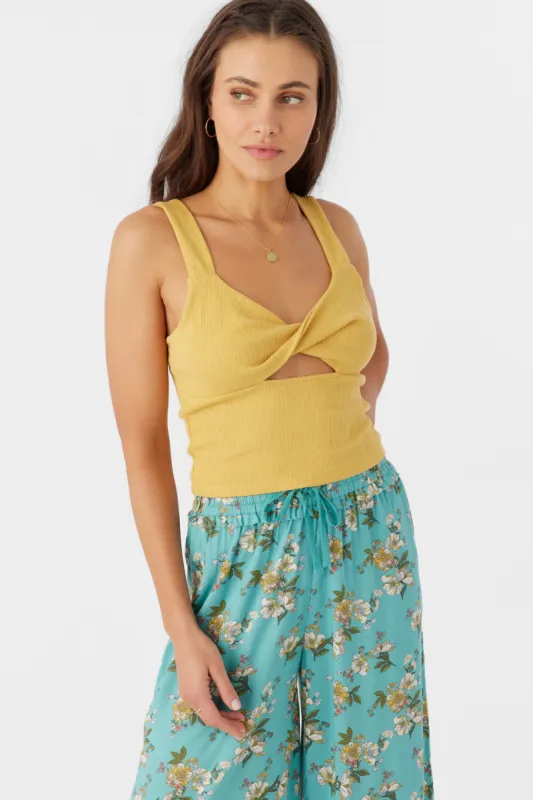 JAYDE TWIST KNIT TANK TOP sold by O'Neill