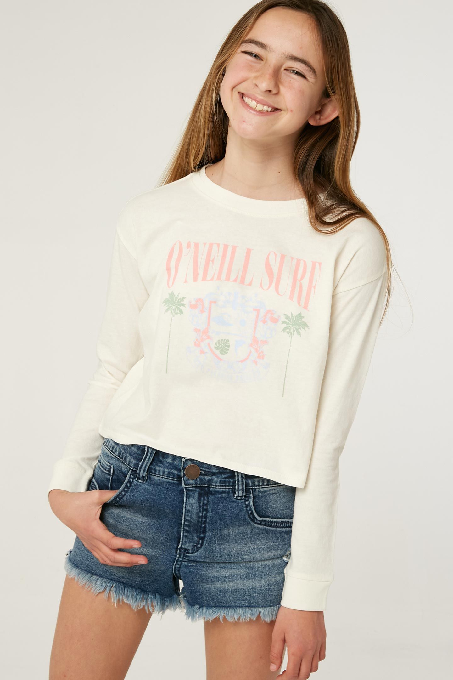 GIRL'S COOL COLLEGE LONG SLEEVE TEE sold by O'Neill product image thumbnail 4