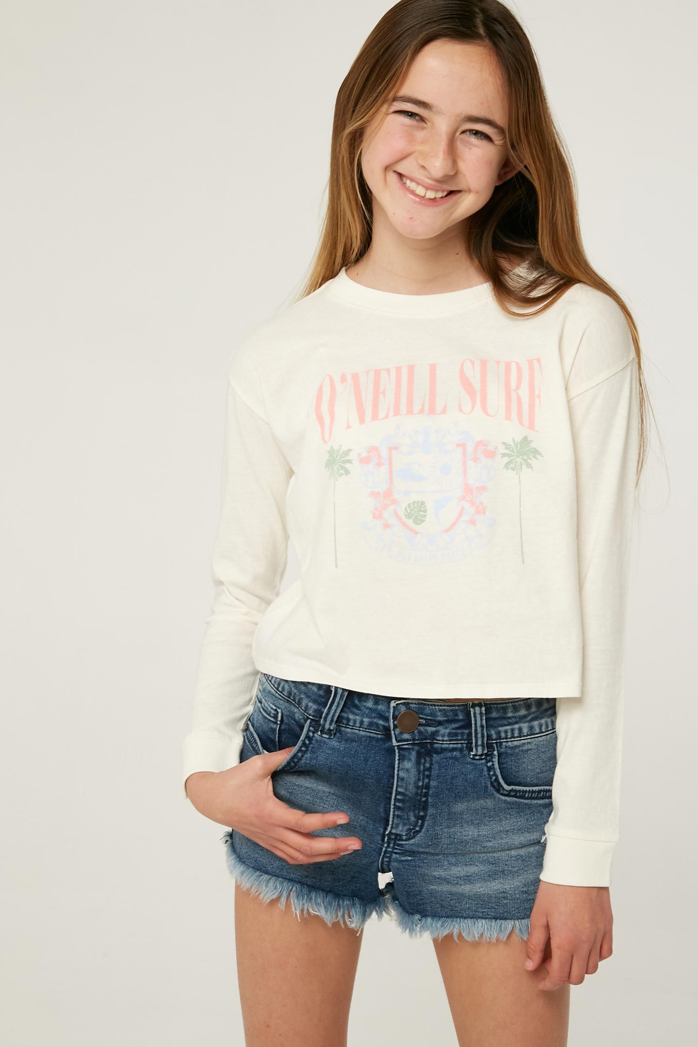 GIRL'S COOL COLLEGE LONG SLEEVE TEE sold by O'Neill