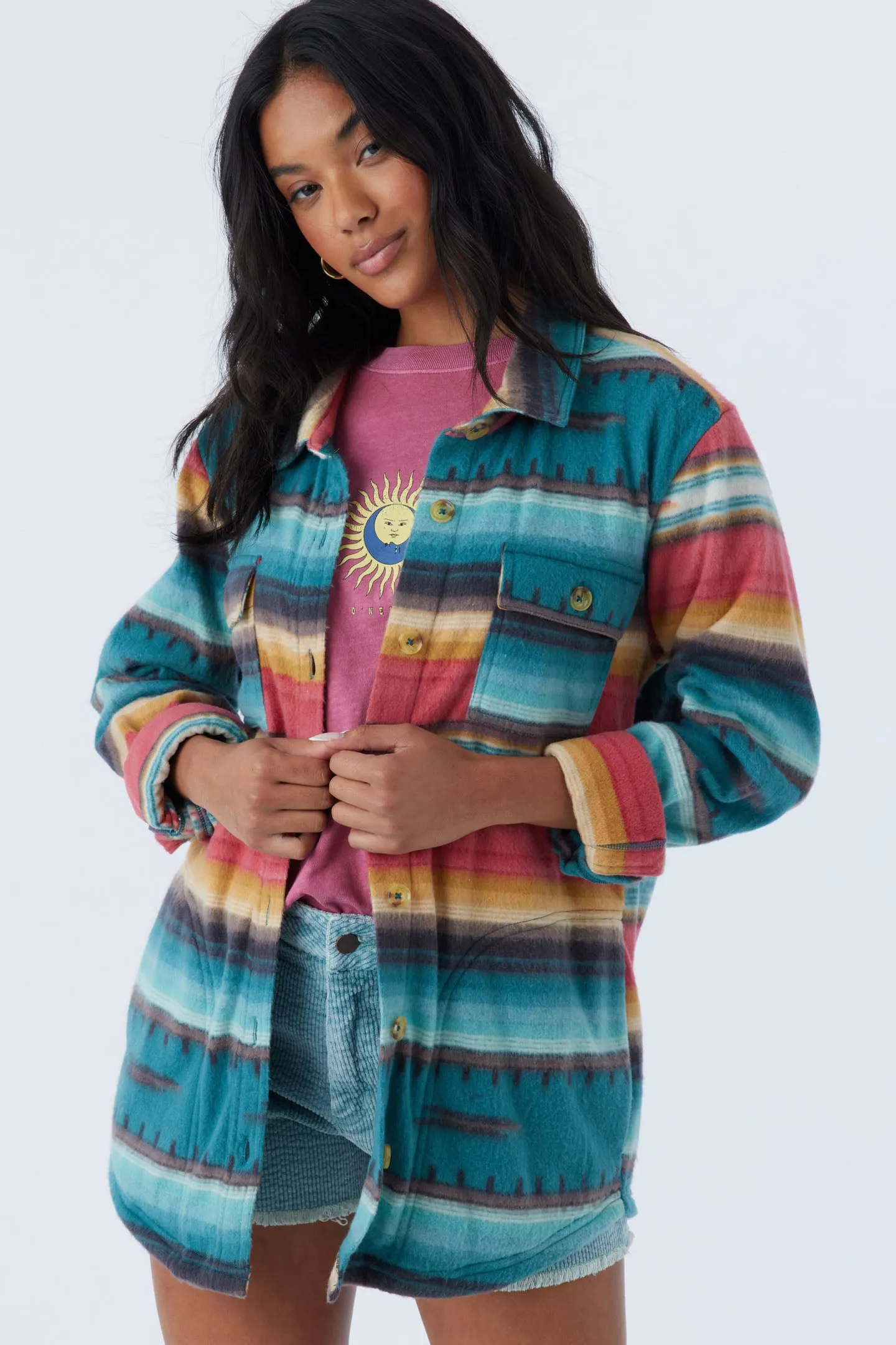 COLLINS OVERSIZED SUPERFLEECE SHACKET sold by O'Neill