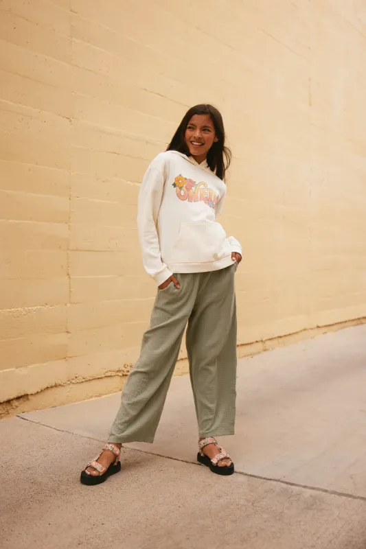 GIRL'S BRENDITA CRINKLE DOUBLE GAUZE PANTS sold by O'Neill