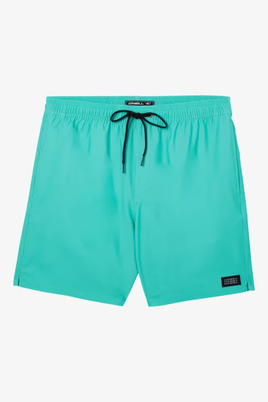 HERMOSA SOLID CREW ELASTIC WAIST 17" SWIM TRUNKS sold by O'Neill