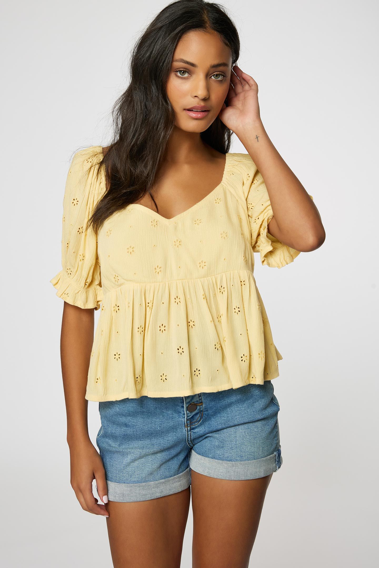 ISABEL EYELET TOP sold by O'Neill