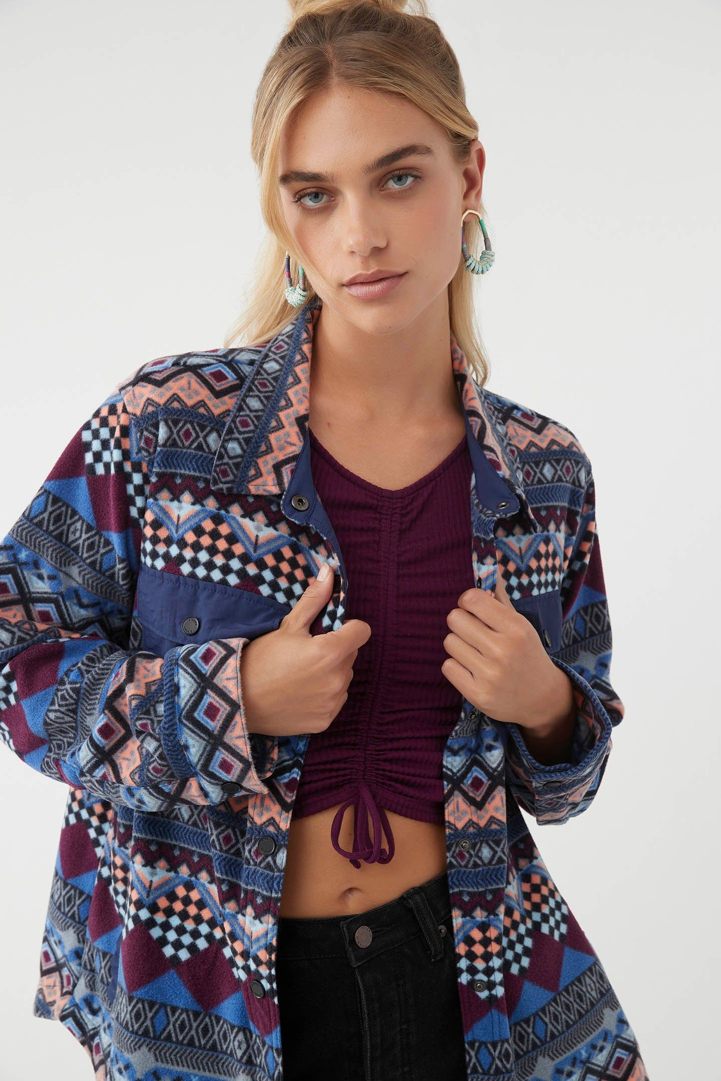 IZRA SUPERFLEECE FLANNEL SHIRT JACKET sold by O'Neill product image thumbnail 7