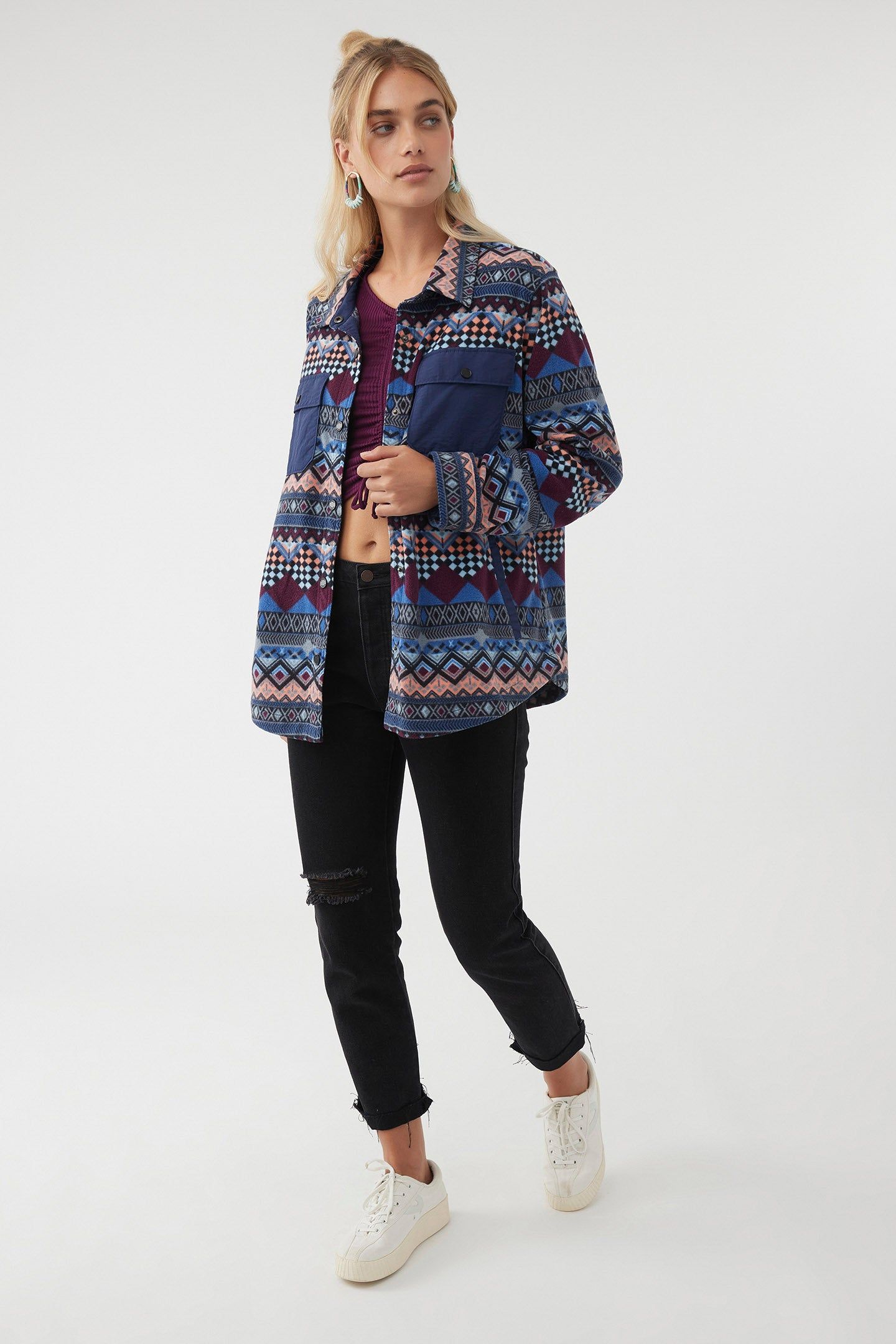 IZRA SUPERFLEECE FLANNEL SHIRT JACKET sold by O'Neill product image thumbnail 3