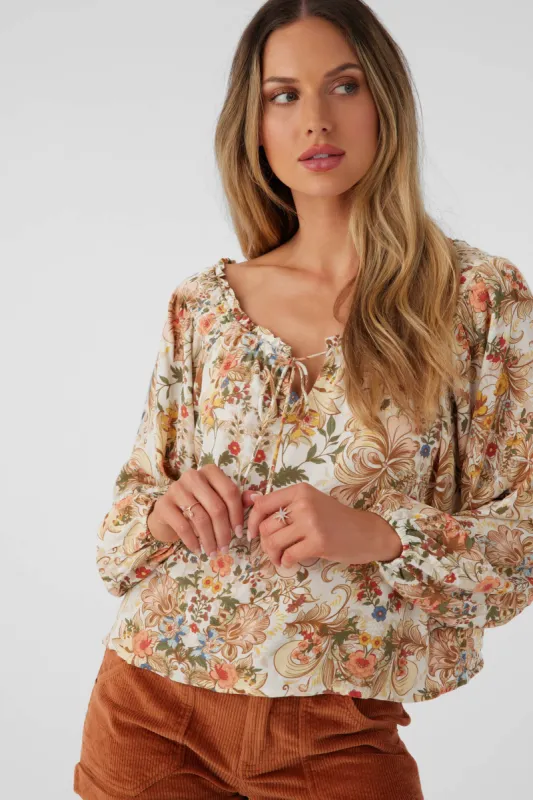 RIVER SOFIA FLORAL LONG SLEEVE TOP sold by O'Neill