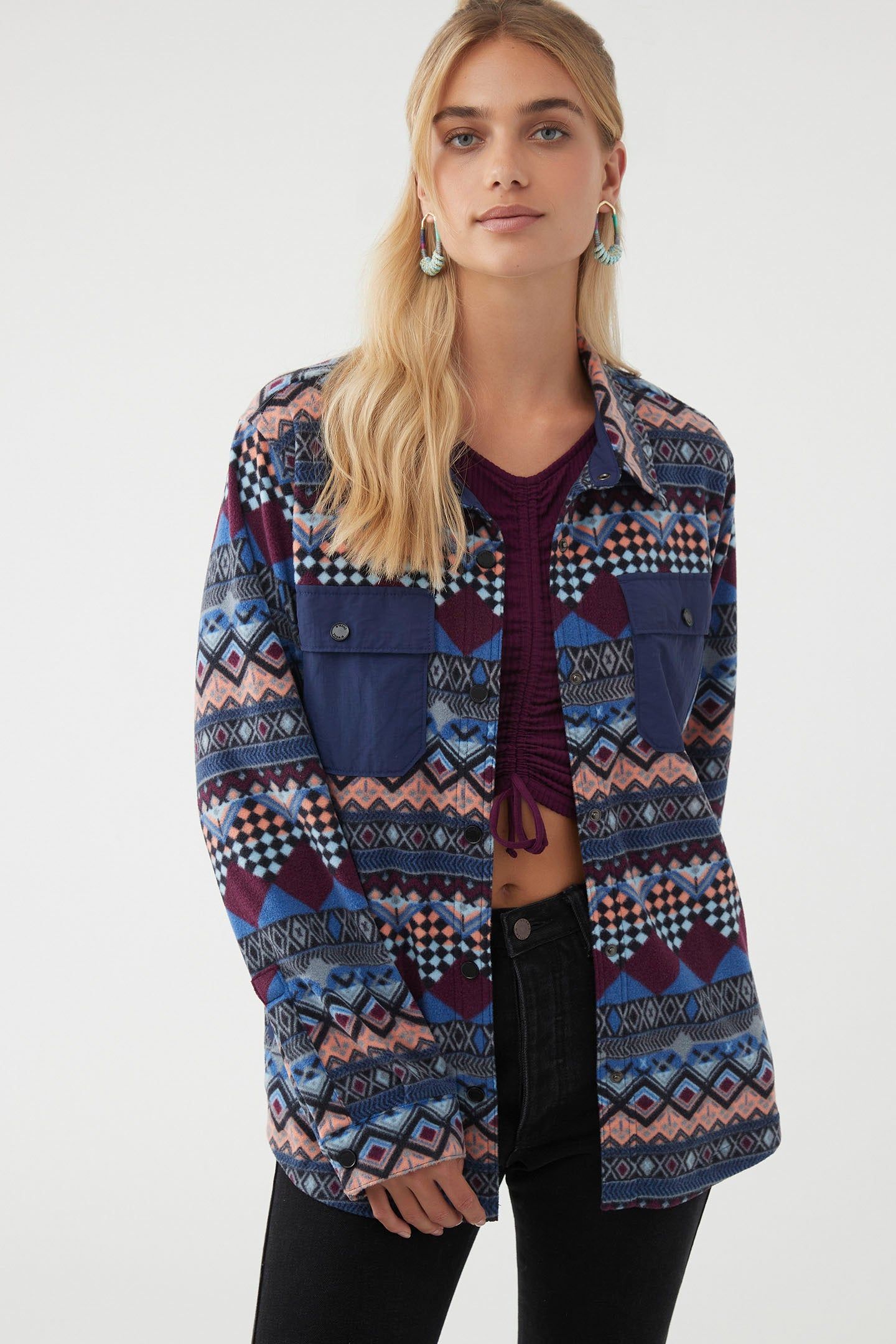 IZRA SUPERFLEECE FLANNEL SHIRT JACKET sold by O'Neill product image thumbnail 8