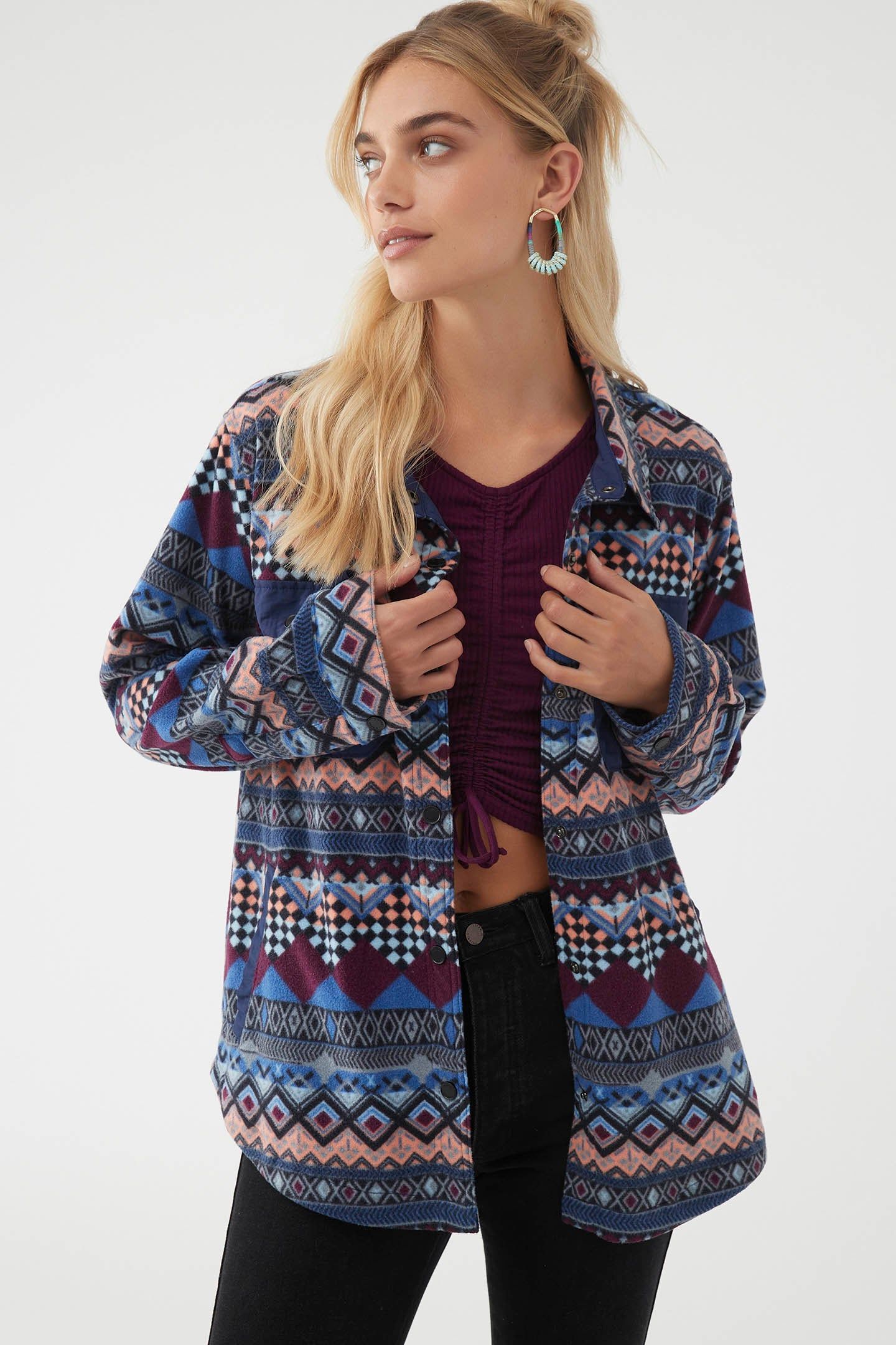 IZRA SUPERFLEECE FLANNEL SHIRT JACKET sold by O'Neill product image thumbnail 2