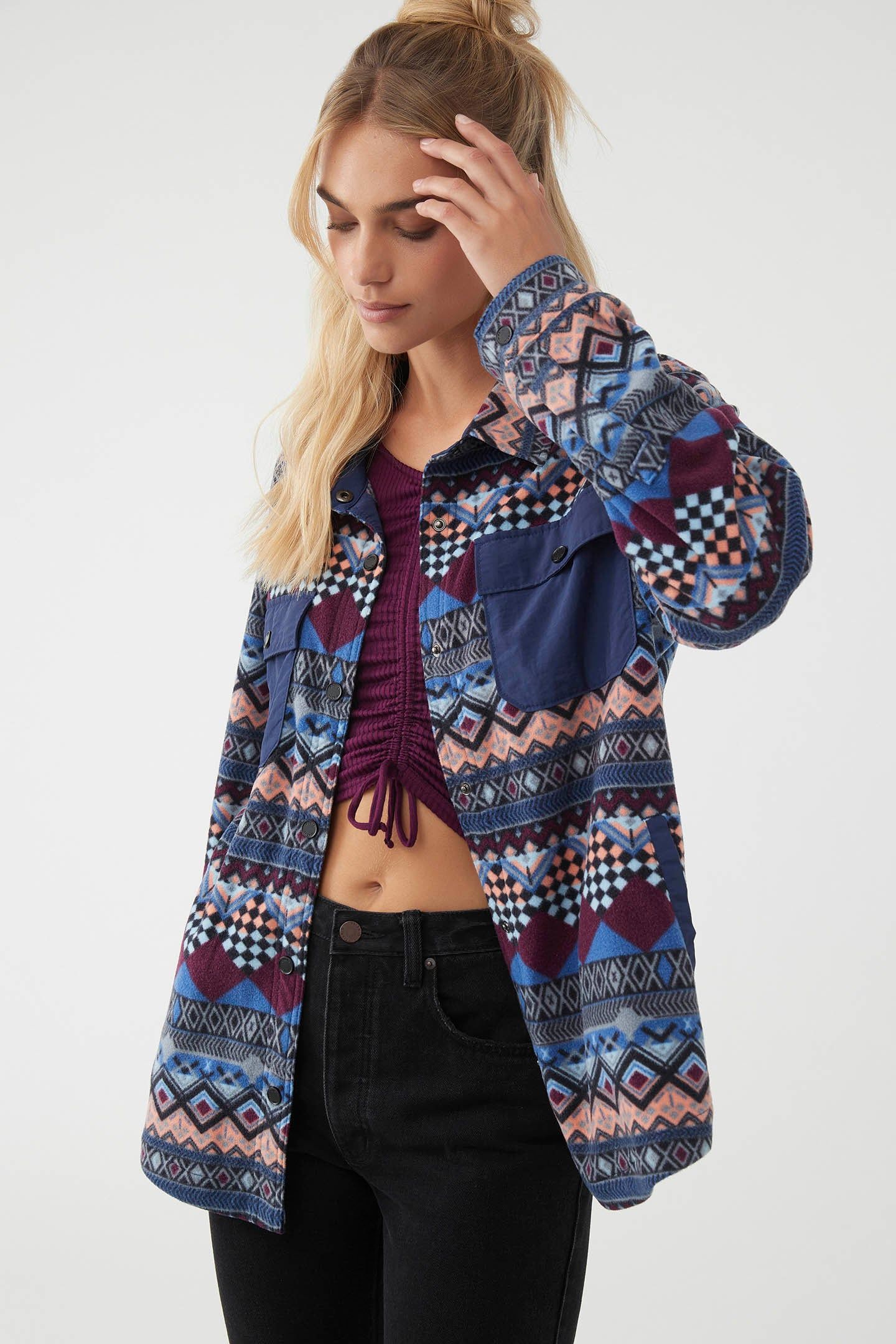 IZRA SUPERFLEECE FLANNEL SHIRT JACKET sold by O'Neill product image thumbnail 5