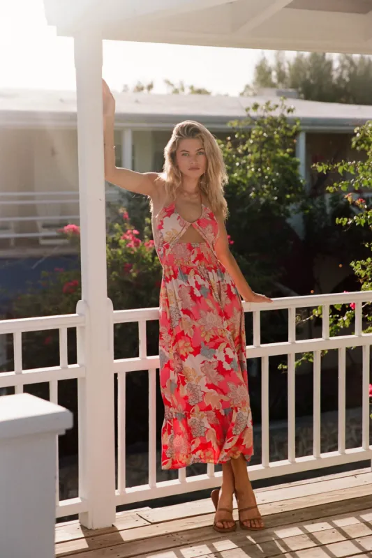 KYNLEE ANTALYA FLORAL MIDI DRESS sold by O'Neill