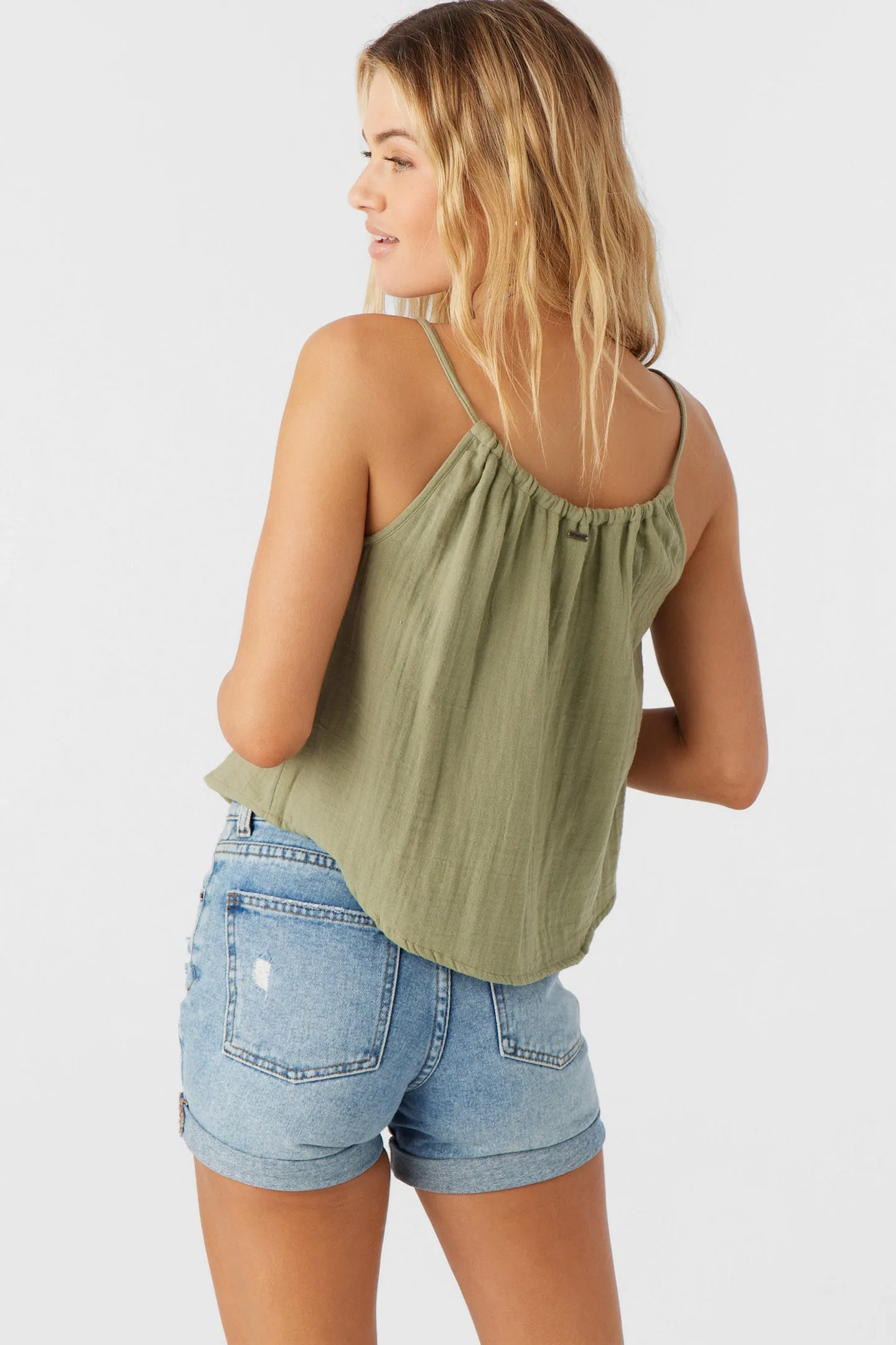 ANYA CRINKLE DOUBLE GAUZE TANK TOP sold by O'Neill product image thumbnail 2