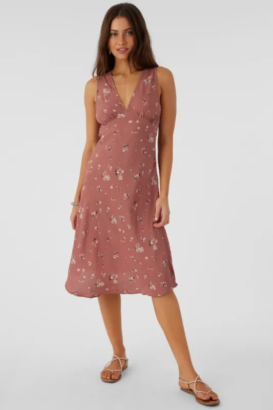 LYNN VENUS DITSY MIDI DRESS sold by O'Neill