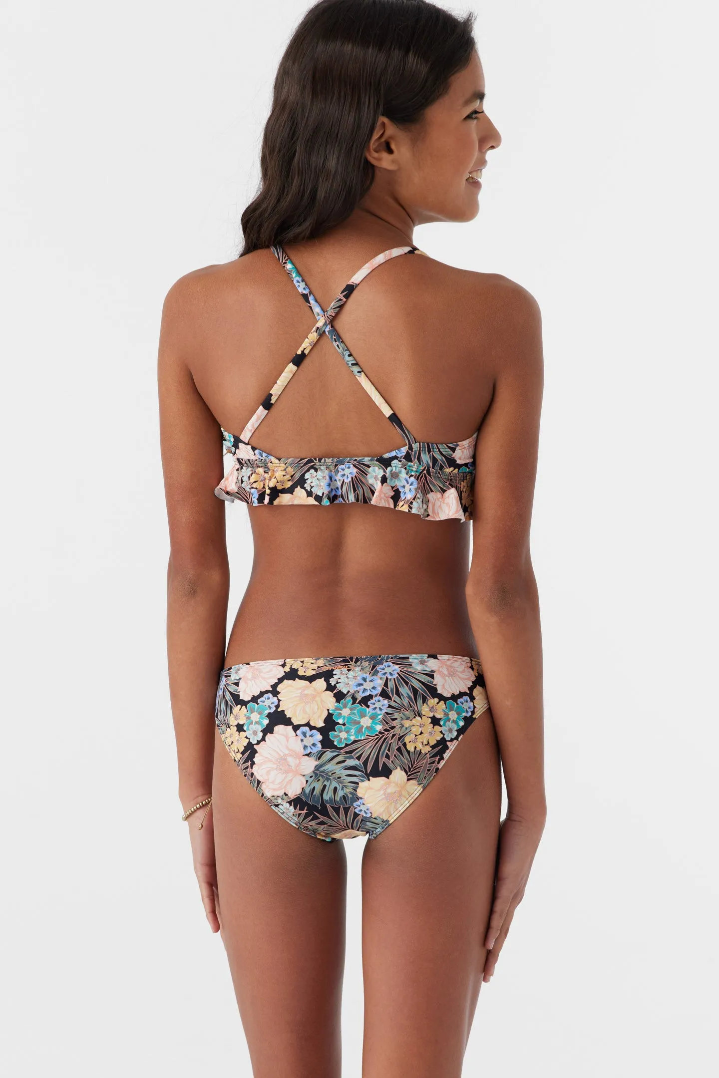 GIRL'S MACAW TROPICAL PEPLUM TRI TOP SET sold by O'Neill product image thumbnail 2