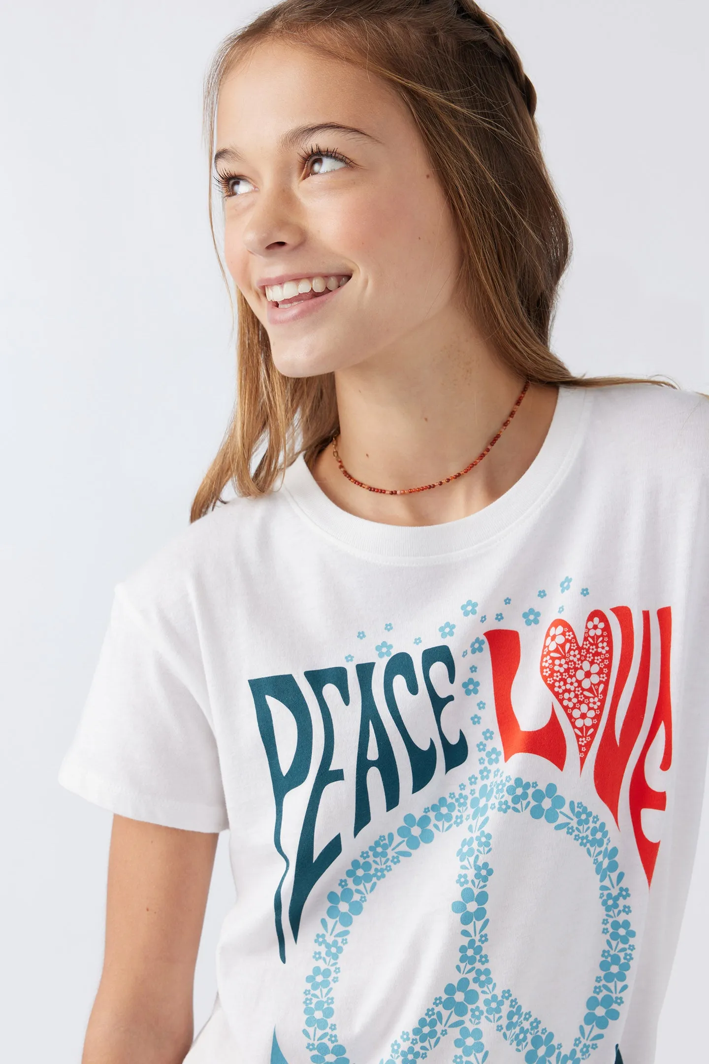 GIRL'S PEACE & LOVE TEE sold by O'Neill product image thumbnail 4
