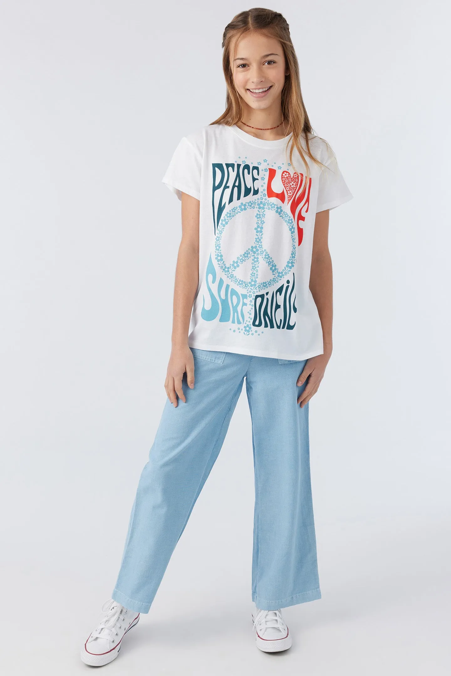 GIRL'S PEACE & LOVE TEE sold by O'Neill product image thumbnail 3
