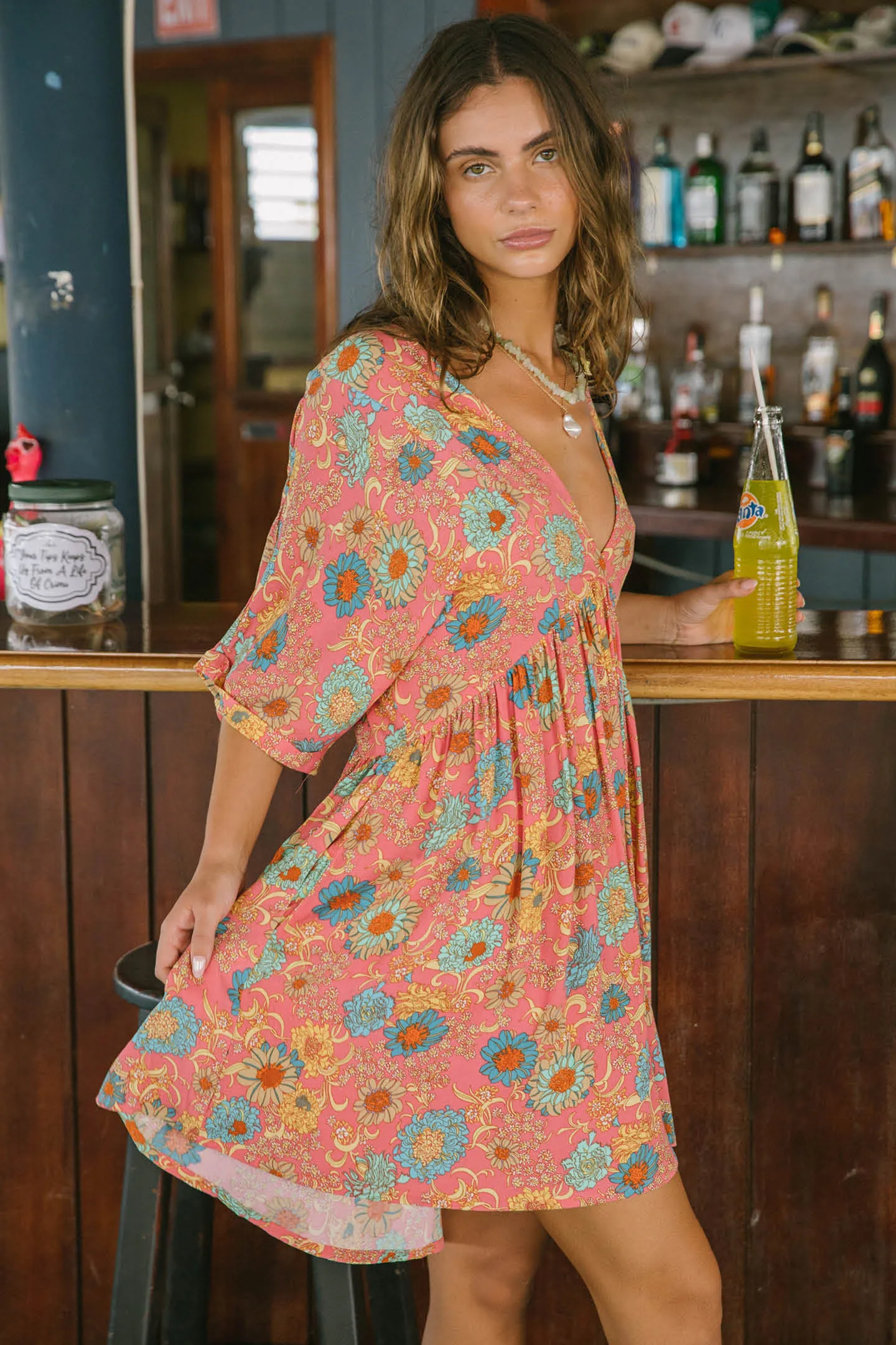 ROSEMARY BELIZE SHORT SLEEVE DRESS sold by O'Neill