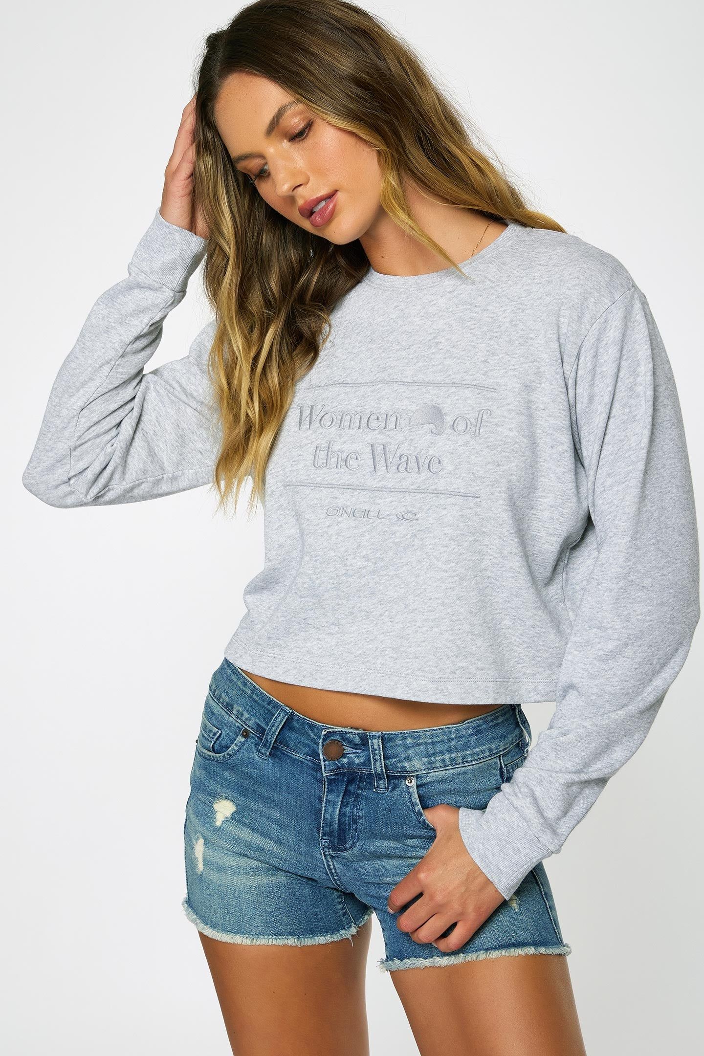 WOMEN OF THE WAVE INLET CROP PULLOVER sold by O'Neill