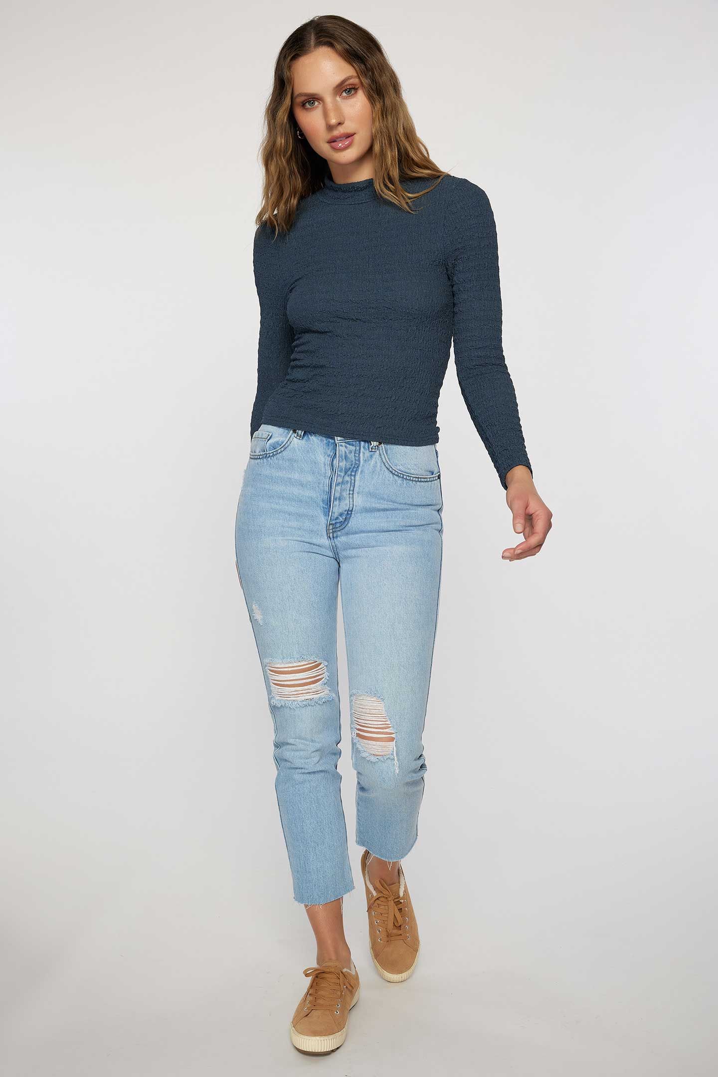 ROBERTA MOCKNECK KNIT TOP sold by O'Neill product image thumbnail 3