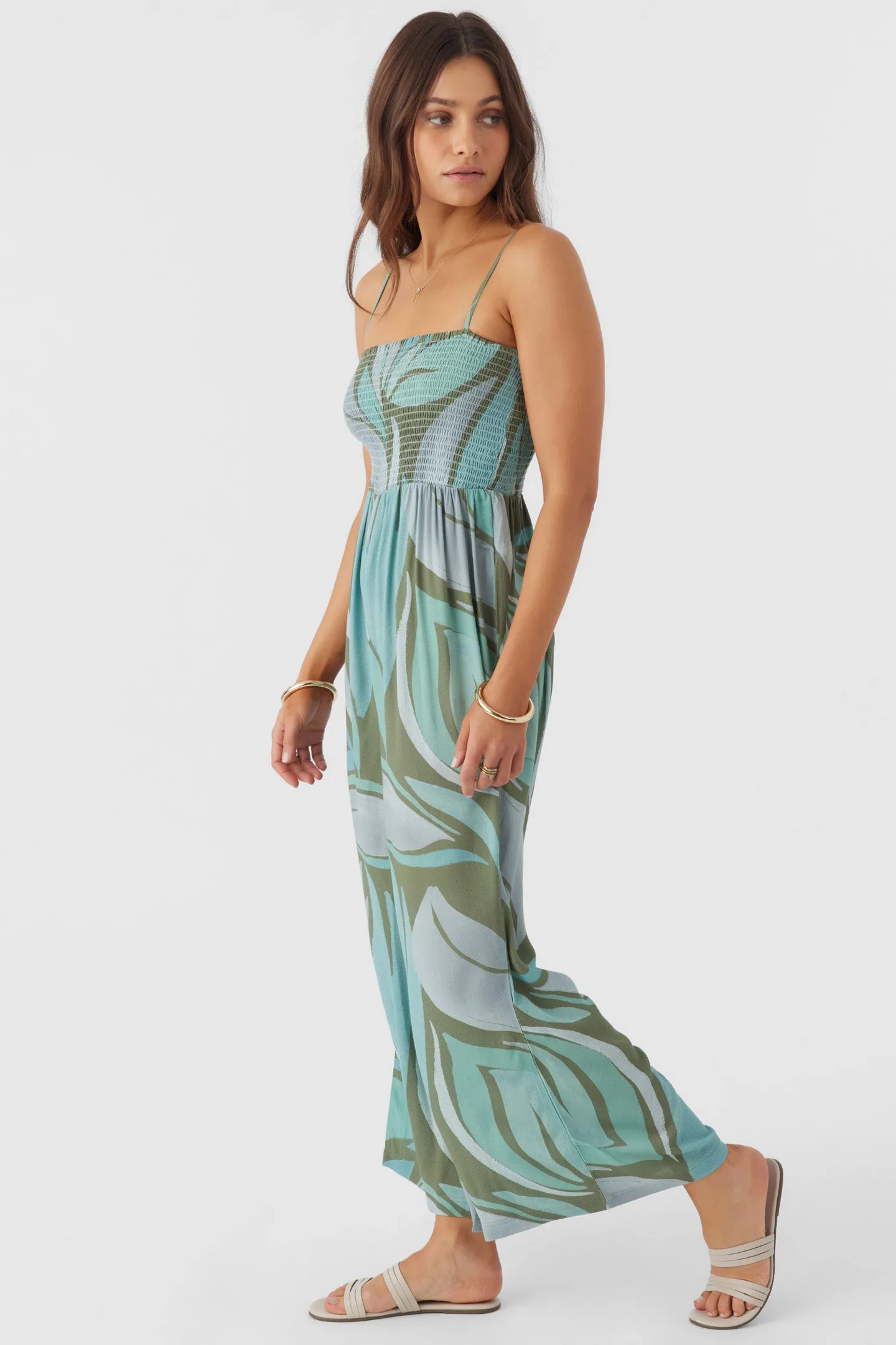 CADE LORETA PRINT SMOCKED JUMPSUIT sold by O'Neill product image thumbnail 5