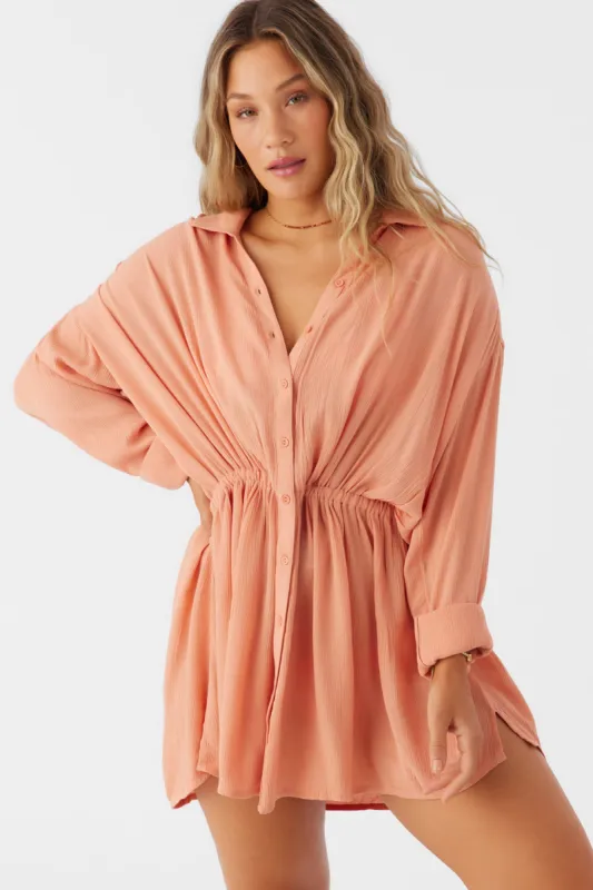 SALTWATER SOLIDS CAMI SWIM COVER-UP sold by O'Neill